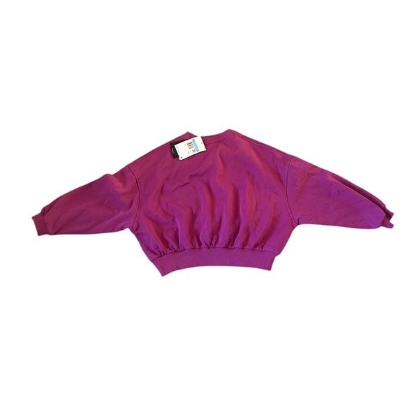 NWT Nike Sportswear Club Fleece Youth Girls' Boxy Crew-Neck Sweatshirt - Picture 2 of 5